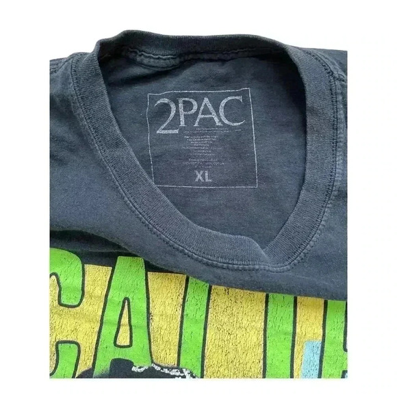 2PAC Tupac Shakur California Love Graphic T-Shirt Rap Hip Hop Men's XL Colorful - Picture 5 of 8